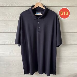 PGA TOUR Airflux Black Golf Polo Shirt XXL